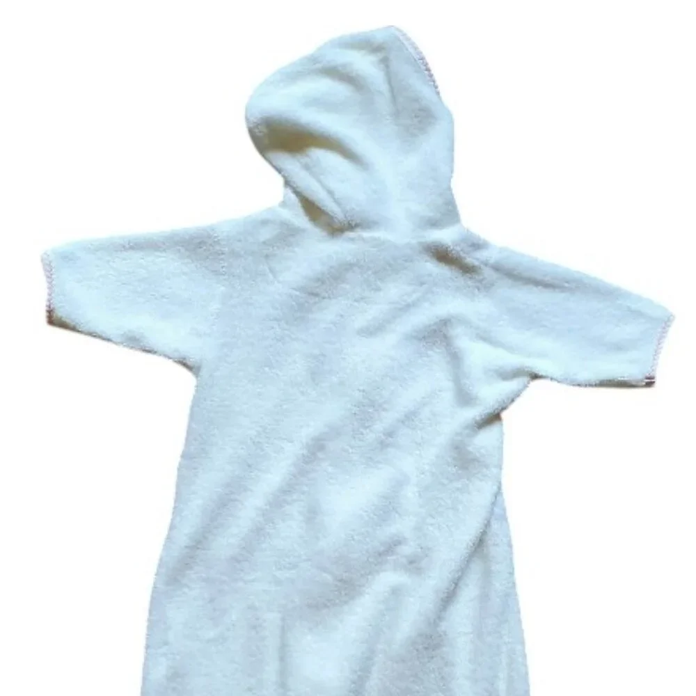 Kissy Kissy Terry Cloth Hooded Bath Sack Size 0 Small